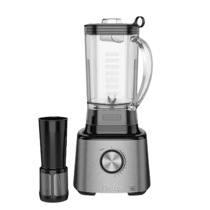 Liquidificador Philco PLQ2100PI Turbo Preto 1400W com 12 Velocidades - Preto/Inox - 220V