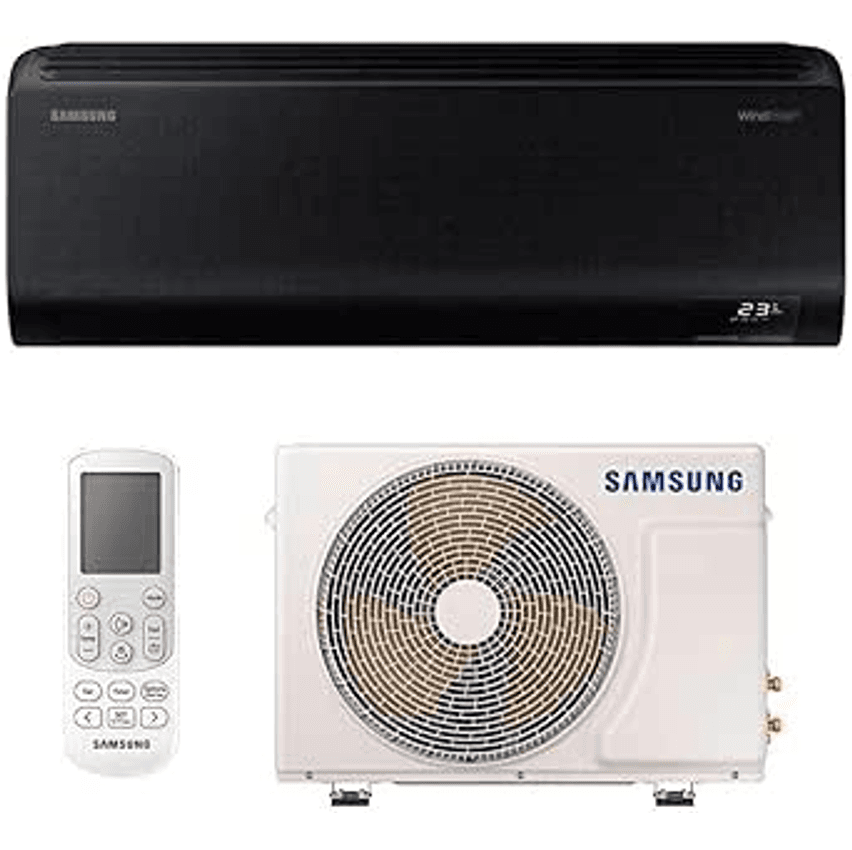 Ar-condicionado Split Inverter 12000 Btus Samsung Windfree Connect Black High Wall Quente e Frio Ar12csecabtnaz/ar12csecabtxaz 220v