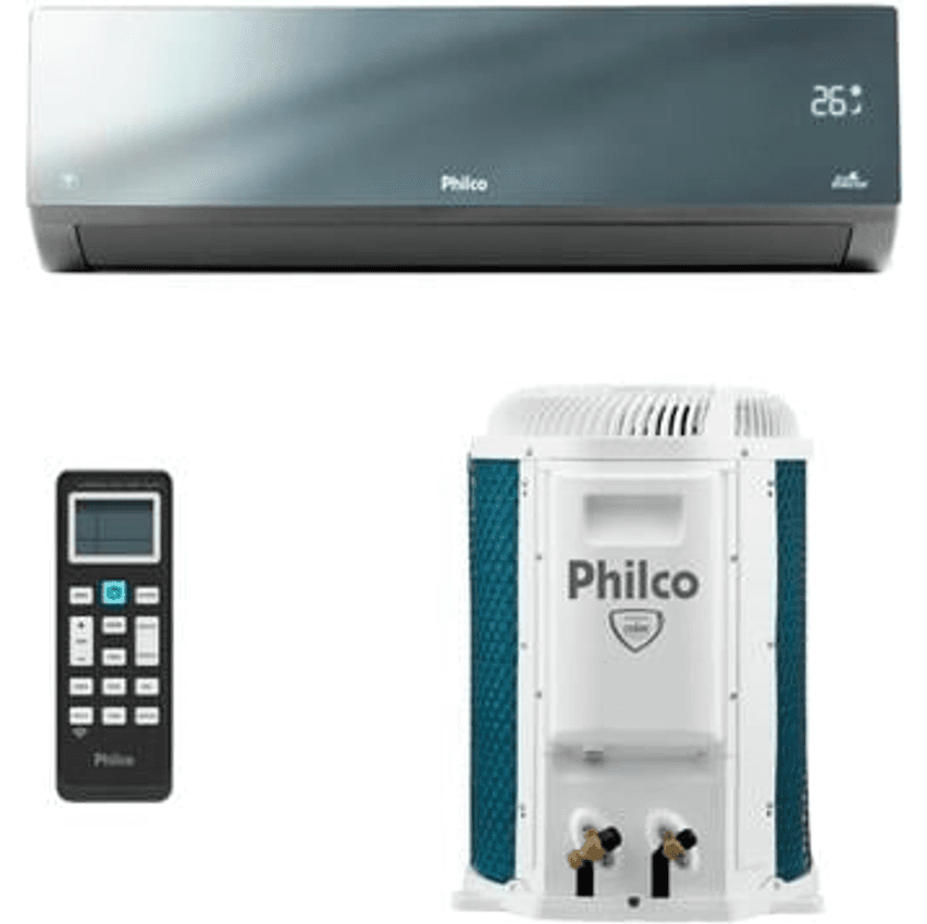 Ar Condicionado Split Inverter Philco Espelhado 12000 Btus Quente e Frio Pac12000iqfm15e 220v