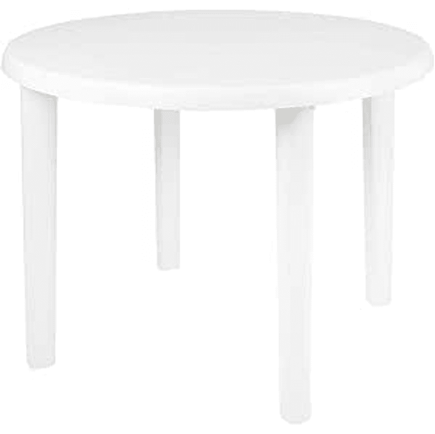 Mesa Plástica Redonda Desmontável Mor