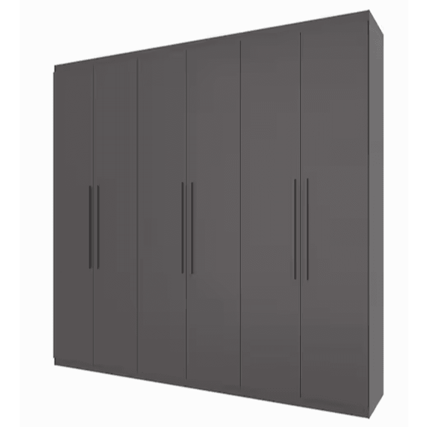 Guarda-Roupa Casal Bartira Genova com 6 Portas, 3 Gavetas e 236,7 cm de Largura