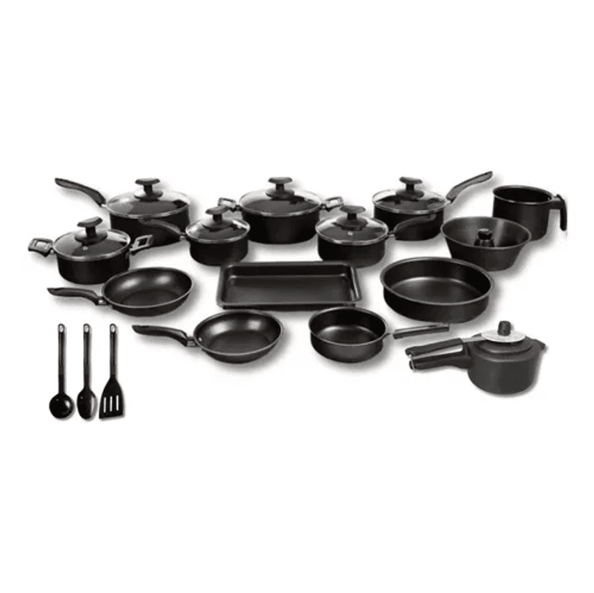 Conjunto Panelas 17 Pc Antiaderente Brinde Panela Pressão