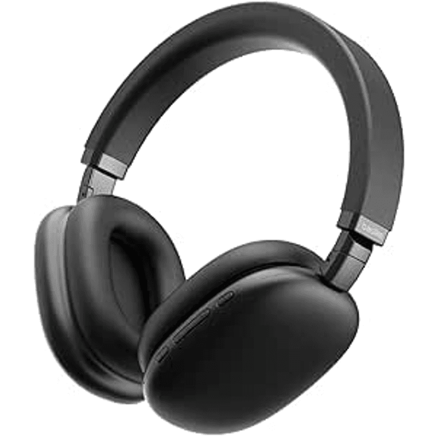 Basike Fones de Ouvido Sem Fio, Headphone Bluetooth on-ear com Microfone, ANC Cancelamento do Ruído, Até 50 Horas de Música, Ba-FON003 (Preto)