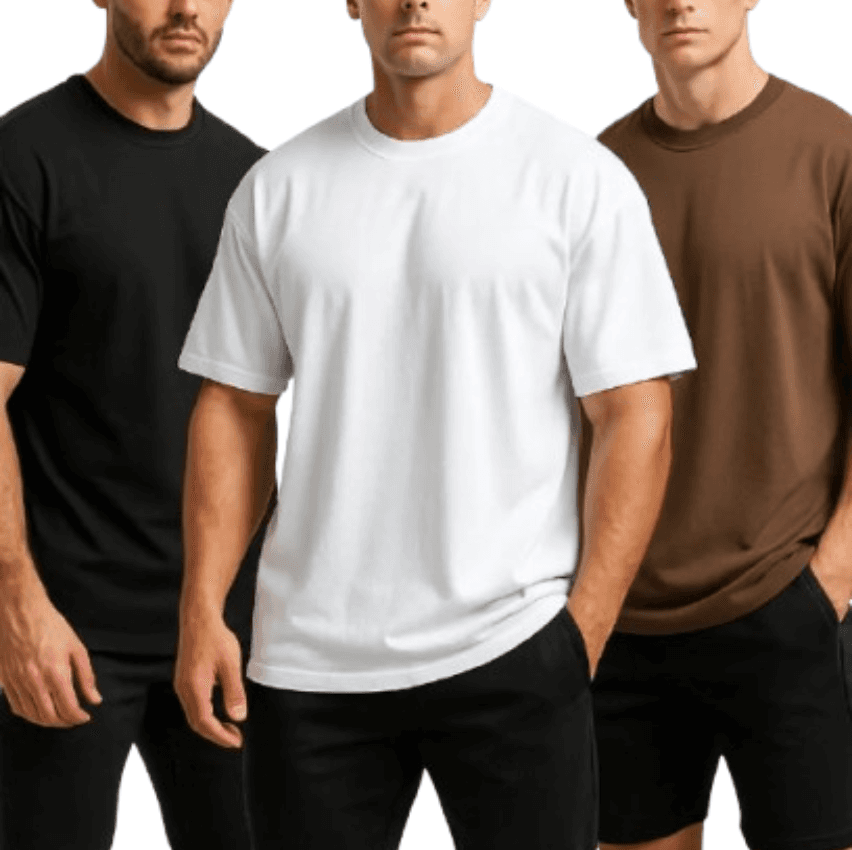 Kit 3 Camisetas Oversized Masculina Básica Lisa Academia