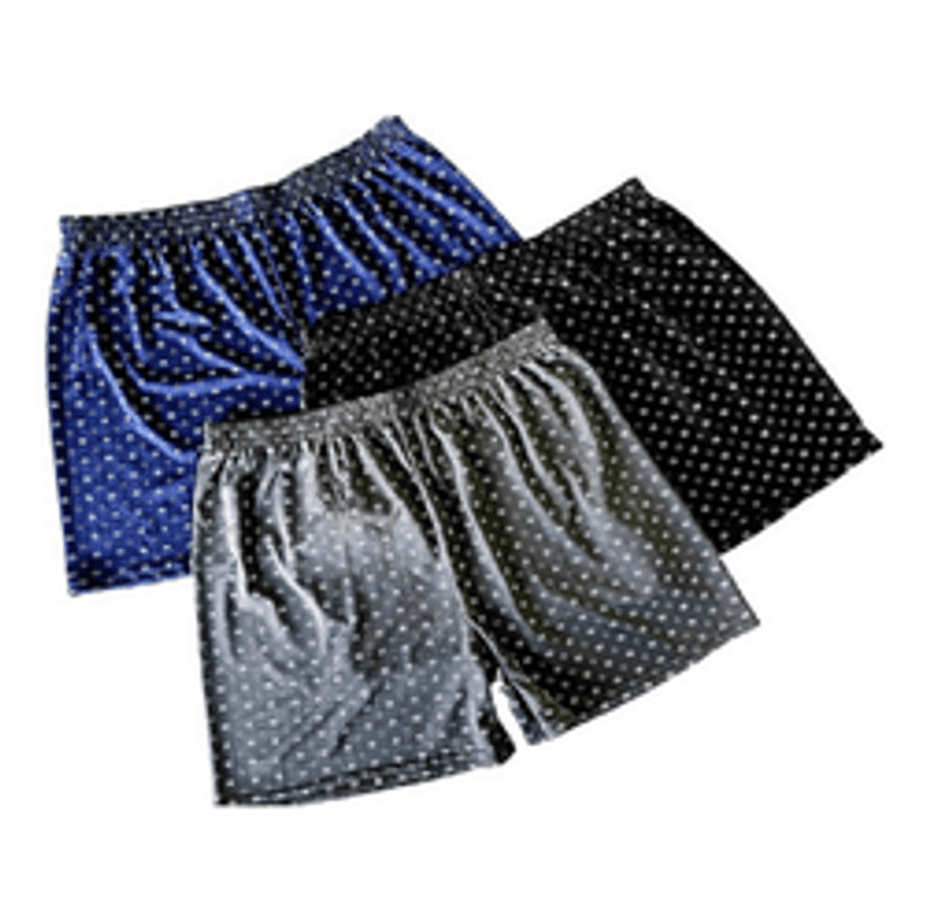 Kit 3 Cueca Samba Canção Short Malha Fria Pijama Dormir