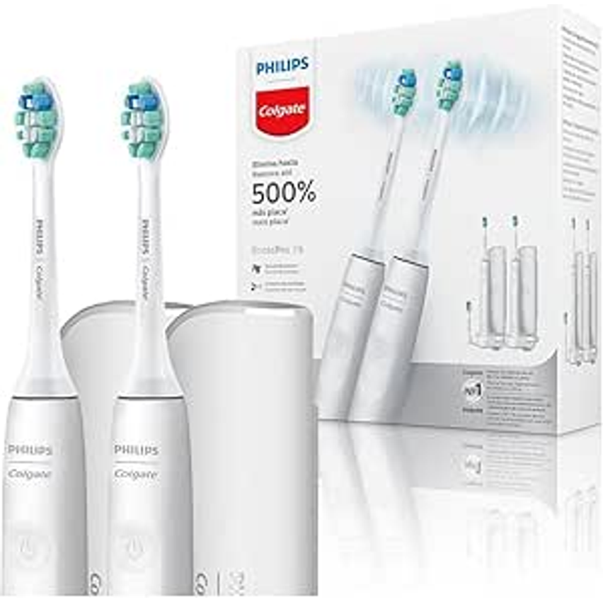 Escova De Dente Elétrica Philips Colgate Sonic Pro 35 | 2 peças.