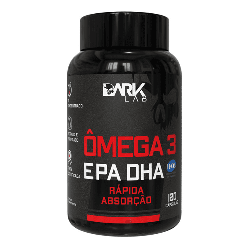 Ômega 3 Epa Dha 120 Cápsulas Dark Lab Sem Sabor