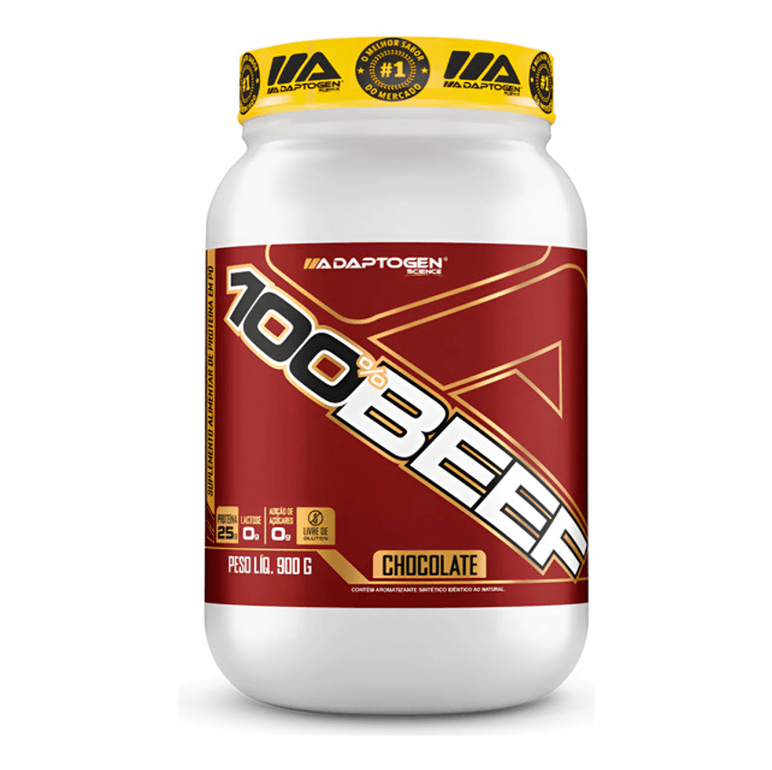 100% Beef Adaptogen Sabor Chocolate 900g Chocolate
