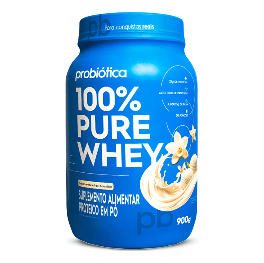 100% Pure Whey 900g Probiótica