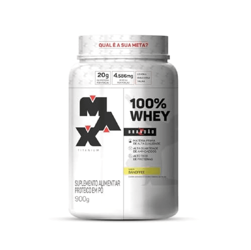 100% Whey (900g), Banoffee, Max Titanium