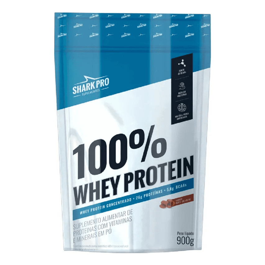 100% Whey Protein Pouch 900g Shark Pro