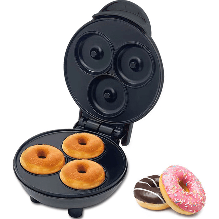 127v Mini Máquina De Fazer Donuts Rosquinhas 3 Furos