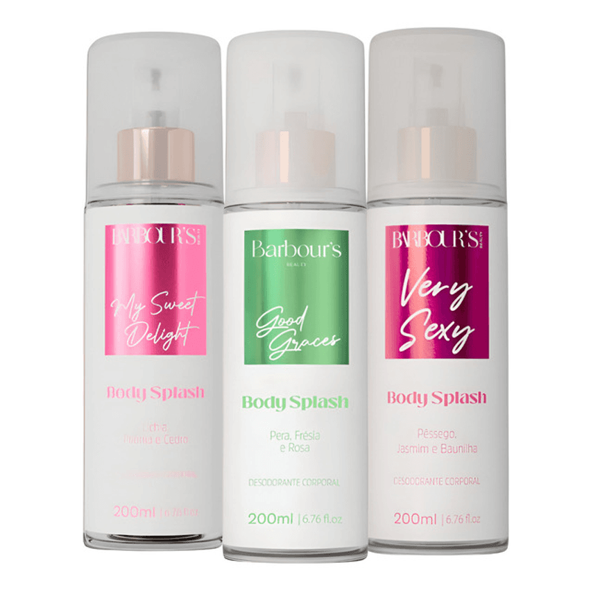 3 Body Splash Good Graces Delight Very Sexy Barbour's