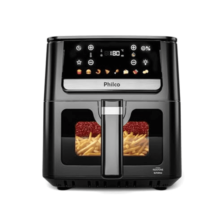 Air Fryer Philco 6,5L Visor Glass 1700W PAF65 127V