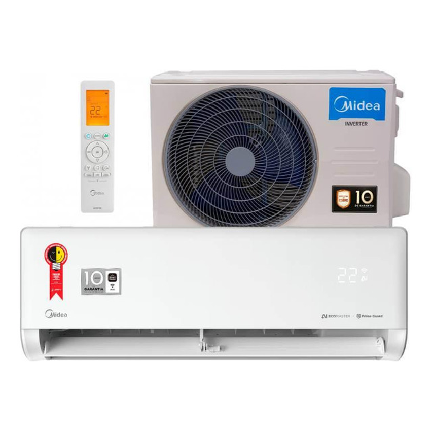 Ar Cond Split Inverter Midea Ia Ecomaster 9k Btus Frio