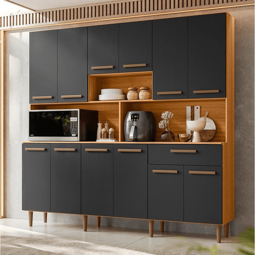 Armário Para Cozinha 12 Portas 1 Gaveta Clarice Gb