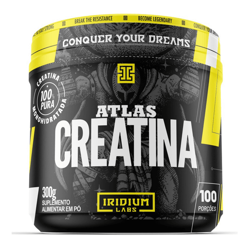 Atlas Creatina - 300g Sabor Sem Sabor