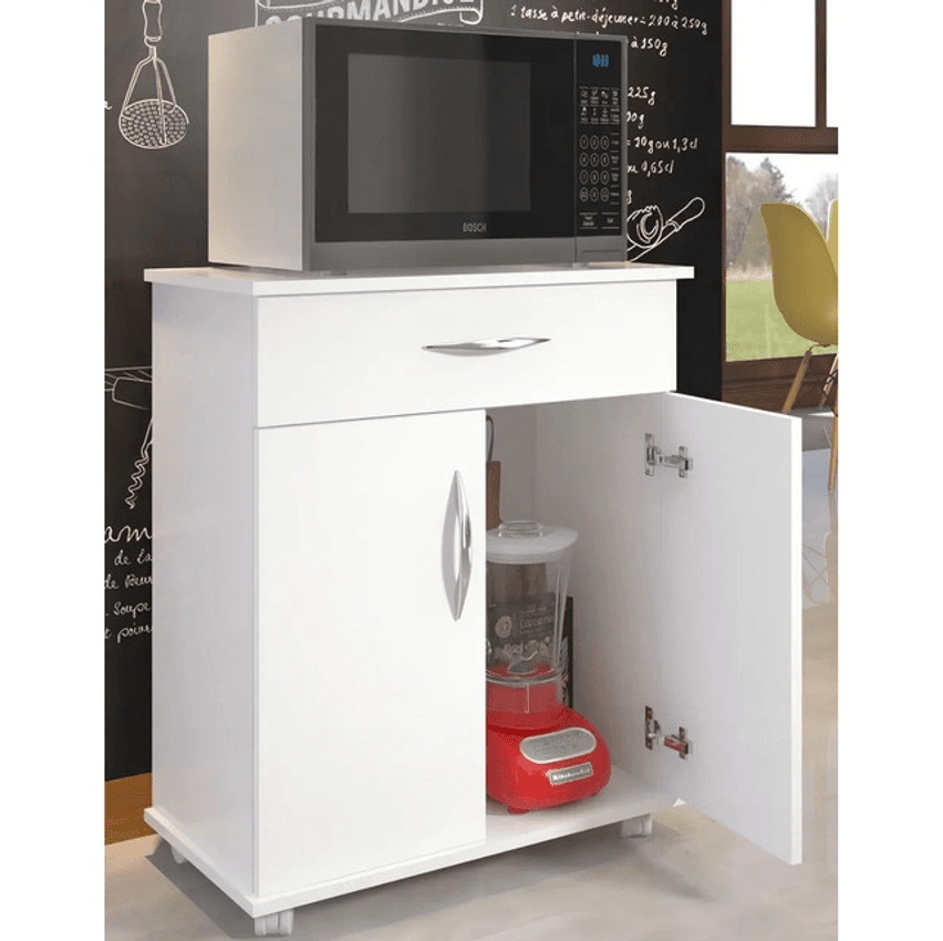 Balcão Cozinha Recepção Ajl Cor Branco