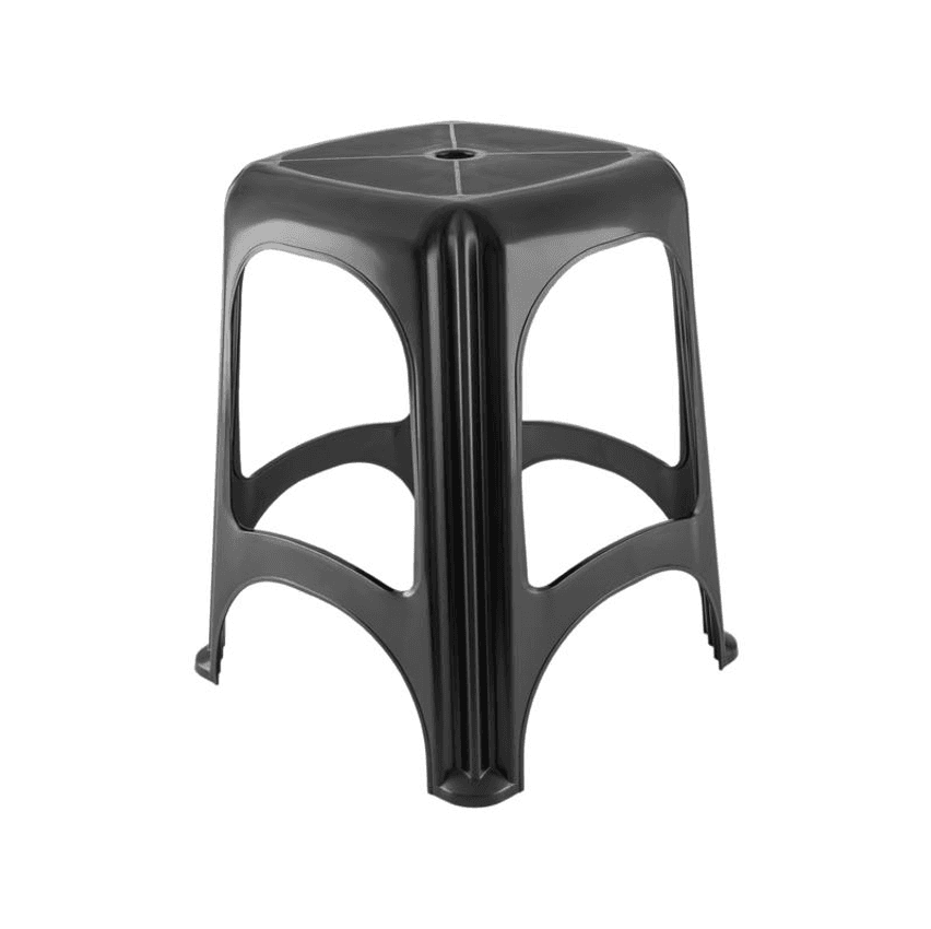 Banqueta Baixa Preta Tramontina Basic Niterói