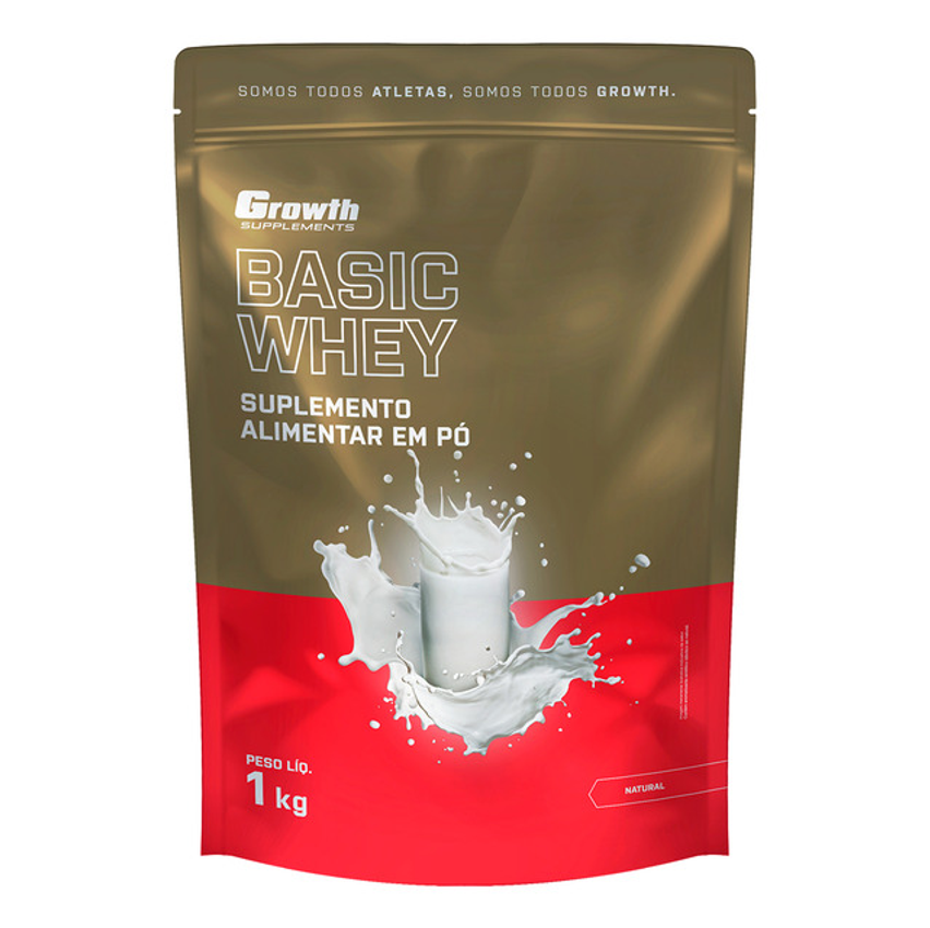 Basic Whey 1kg Growth Supplements - Natural
