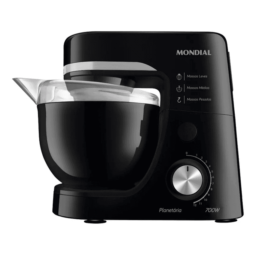 Batedeira Planetária, Mondial, 700w - Bp-03-b Preto 220v