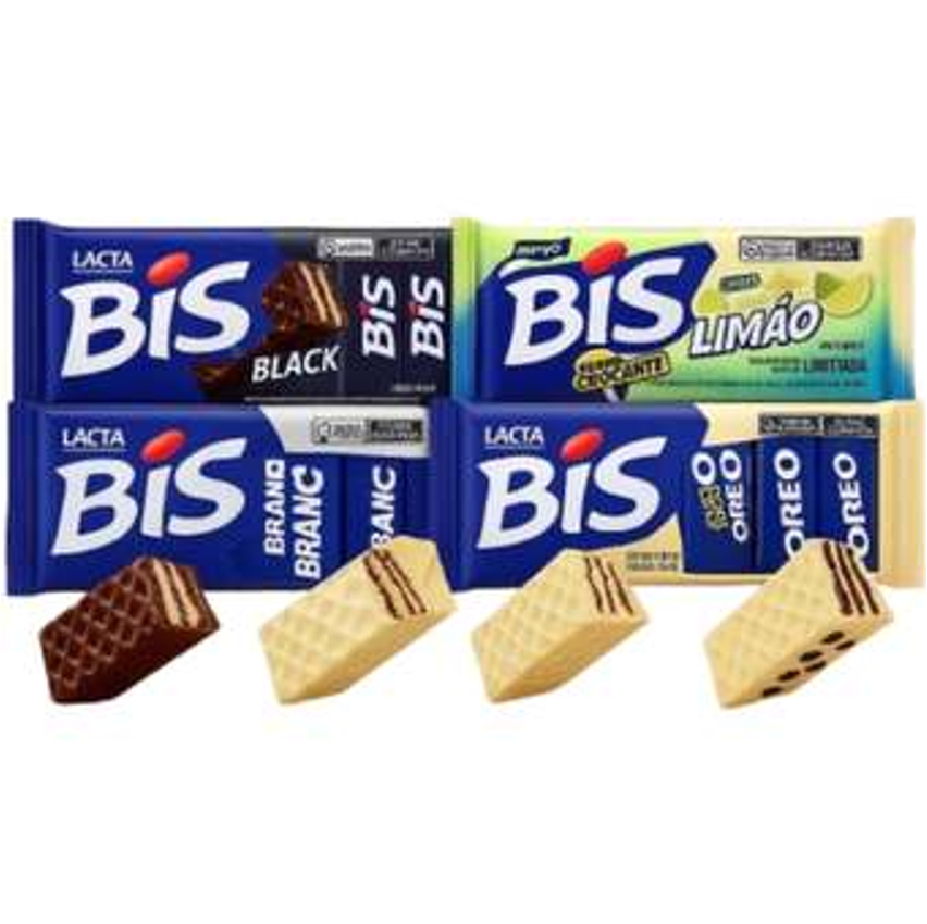 Bis Chocolate 100,8g Lacta - Sabores