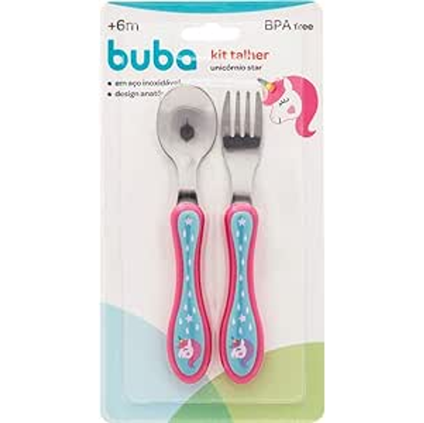 BUBA Kit Talher Unicórnio, Multicolorido