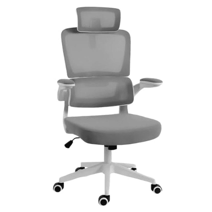 CADEIRA REDRAGON OFFICE HELA CINZA/BRANCO C214-W