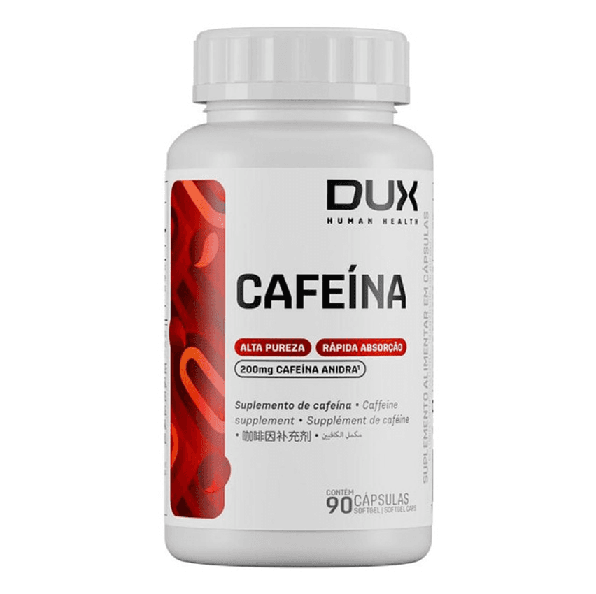 Cafeína - Pote 90 Cápsulas Dux Nutrition Sem sabor