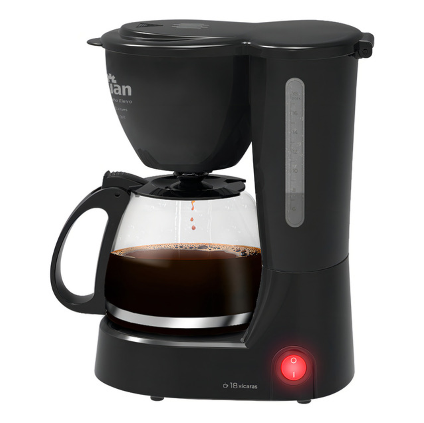 Cafeteira Elétrica Cf-102 Kian 18 Xícaras 650w Preto,