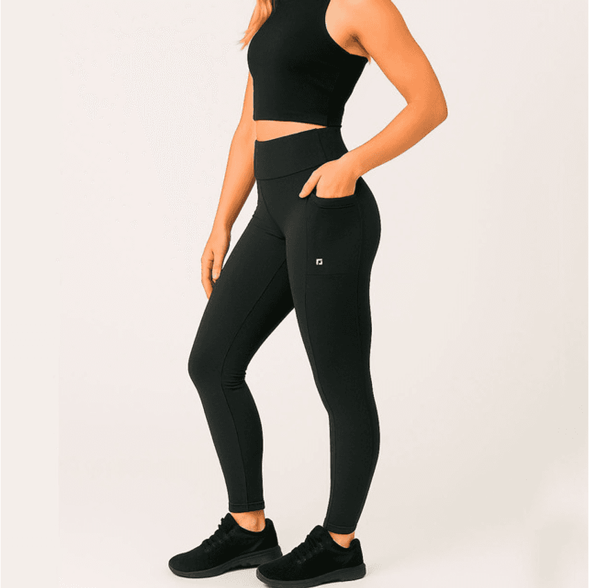 Calça Legging Ciclico Feminina Esportiva Com Bolsos