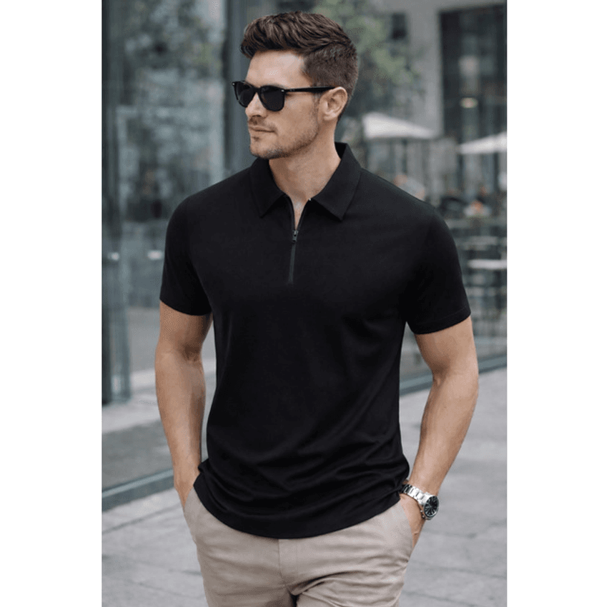 Camisa Polo Masculina Tecido Tech Confortavel Casual