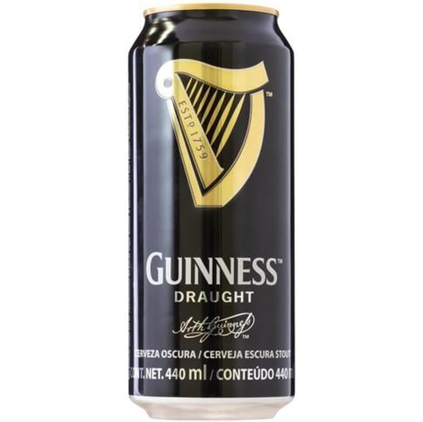 Cerveja Guinness Draught lata 440ml