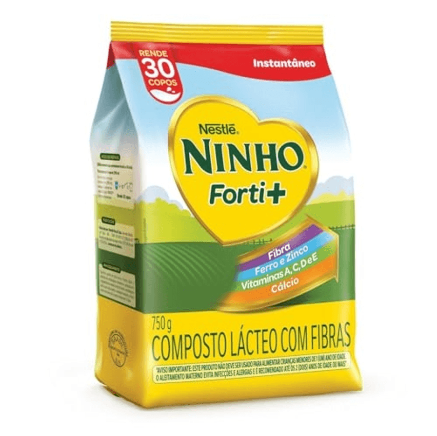 Composto Lácteo, Nestlé, Ninho Forti+, Pacote, 750g