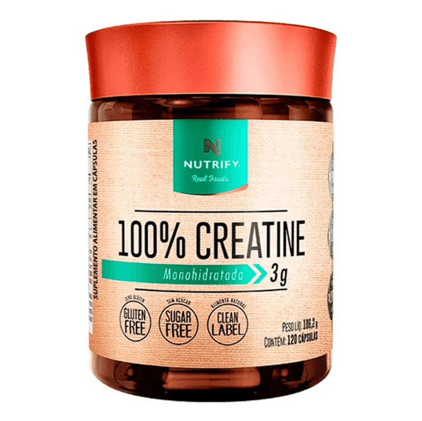 Creatina 100% Monohidratada 120 Cápsulas Nutrify