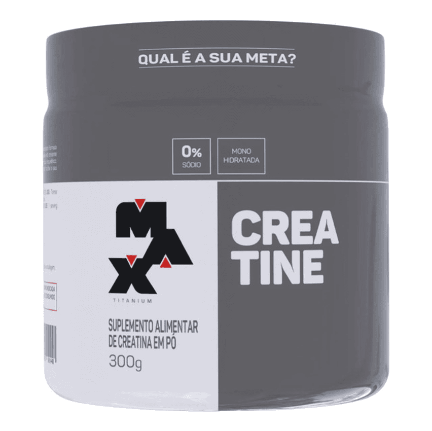Creatina 300 Gr - Max Titanium Sabor Sem Sabor