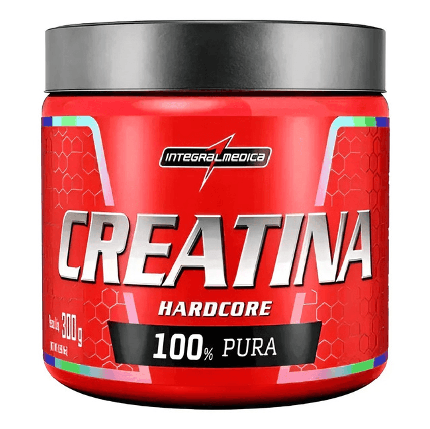 Creatina Hardcore 300g Integralmédica Sem Sabor
