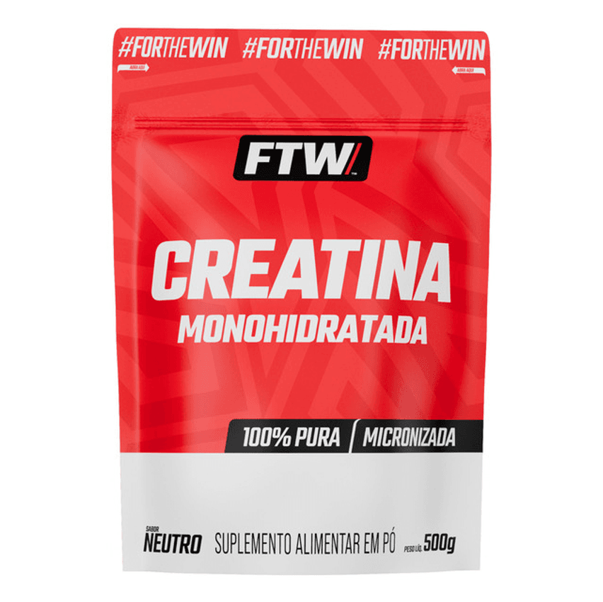 Creatina Monohidratada 100% Pura Refil 500g - Ftw