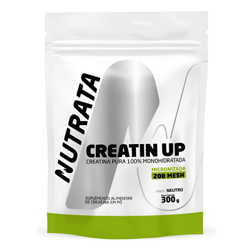 Creatina Monohidratada Up Refil 300g Nutrata Sem Sabor