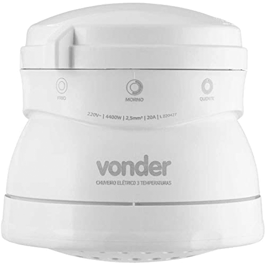 Ducha 3t 4400w/220v Branca Vonder