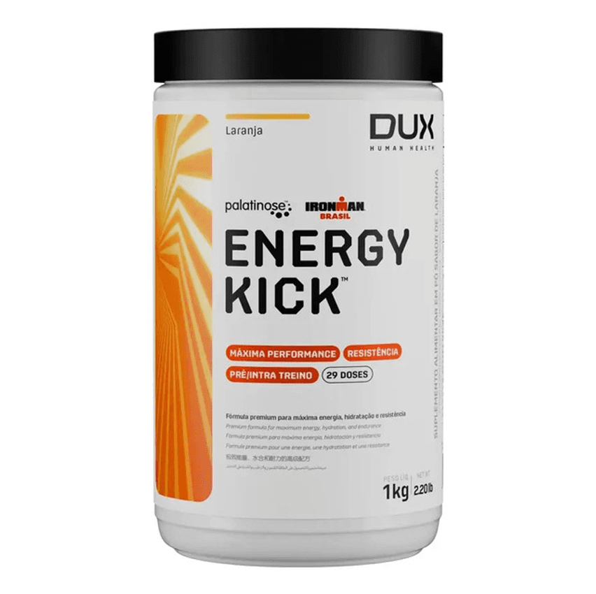 Energy Kick Pote 1000g Sabor Laranja Dux Nutrition