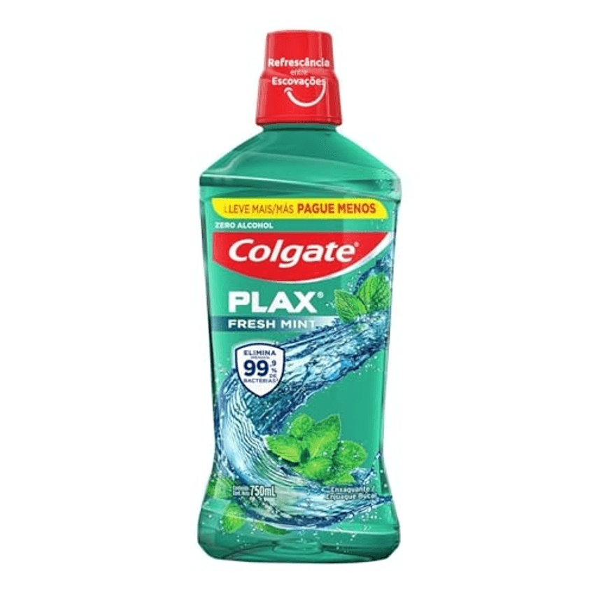 Enxaguante Bucal Colgate Plax Fresh Mint 750ml