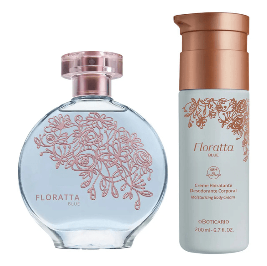 Floratta Blue Colônia 75ml + Creme 200ml Floral