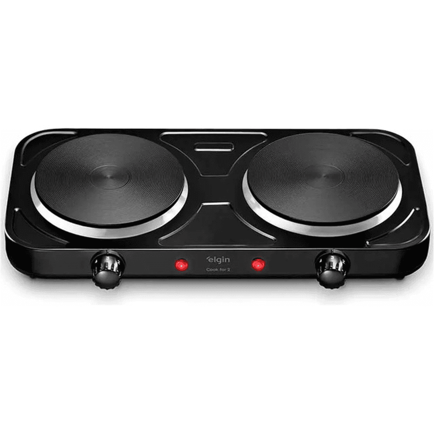 Fogão Cooktop Elétrico Elgin 2 Bocas Preto 127v