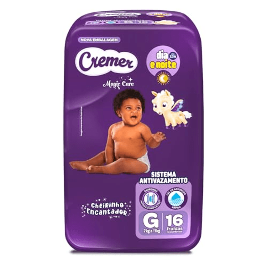 Fralda Cremer Jumbinho G 16 Unidades