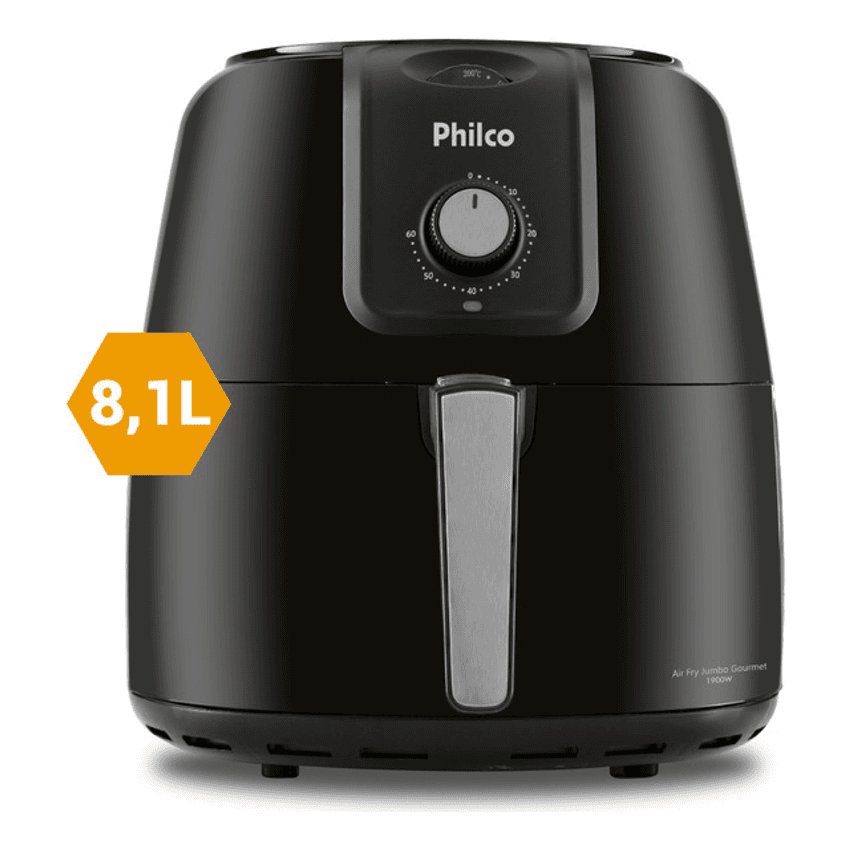 Fritadeira Air Fryer Philco 8,1l Sem Óleo Pfr13p