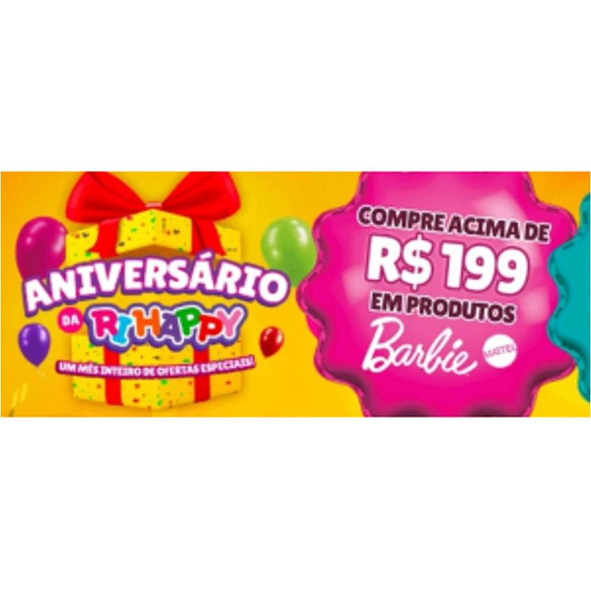 Ganhe uma Barbie Princesa comprando acima de R$199