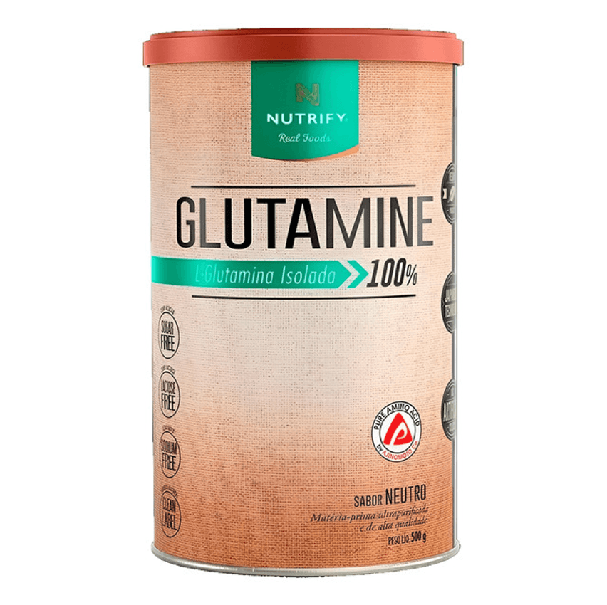 Glutamina Glutamine Vegana Pote 500g Nutrify Neutro