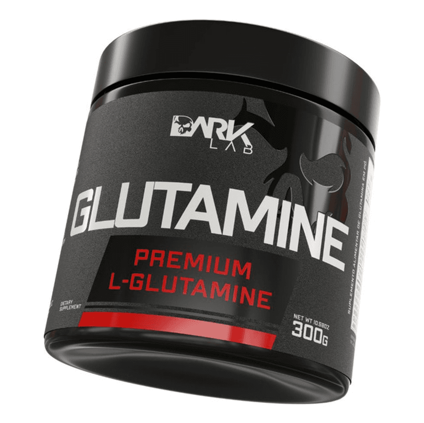 Glutamina L-glutamine 300g Dark Lab Sabor Sem Sabor
