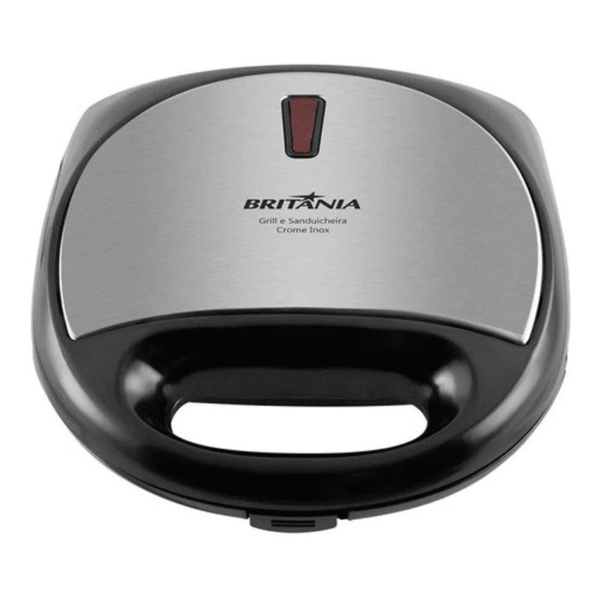 Grill E Sanduicheira Crome Inox 750w Britânia